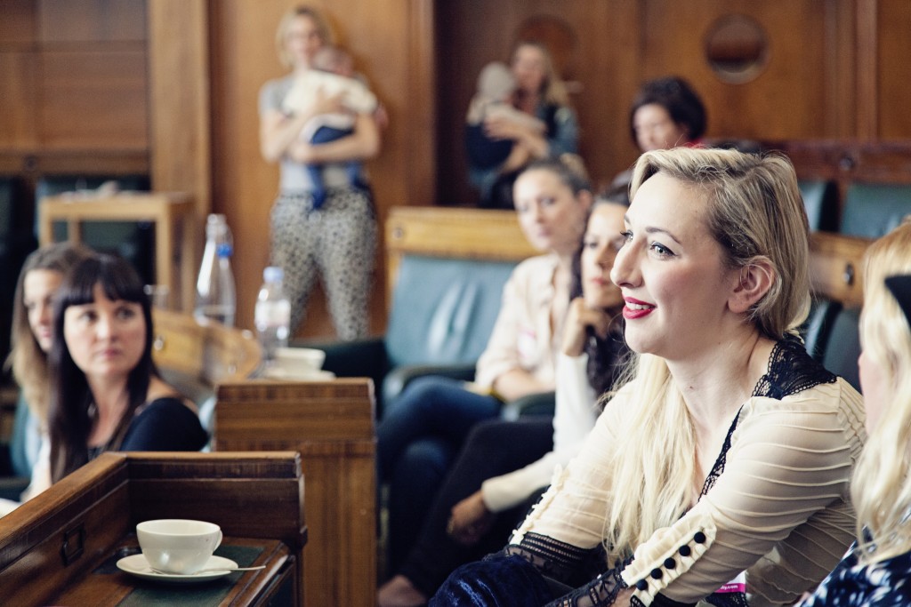 Mothers Meeting Business Club, featuring Yvonne Fuchs (Branding Workshop), Juliet Sear, Pearl Lowe, Anna and Lydia (TIBA+MARL) and Jenny Scott.