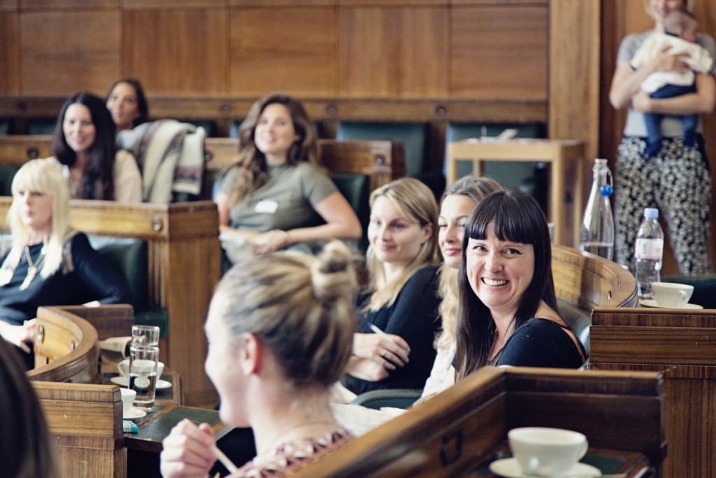 Mothers Meeting Business Club, featuring Yvonne Fuchs (Branding Workshop), Juliet Sear, Pearl Lowe, Anna and Lydia (TIBA+MARL) and Jenny Scott.