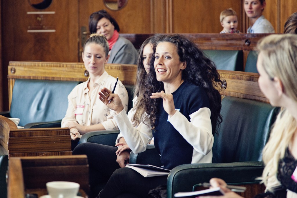 Mothers Meeting Business Club, featuring Yvonne Fuchs (Branding Workshop), Juliet Sear, Pearl Lowe, Anna and Lydia (TIBA+MARL) and Jenny Scott.