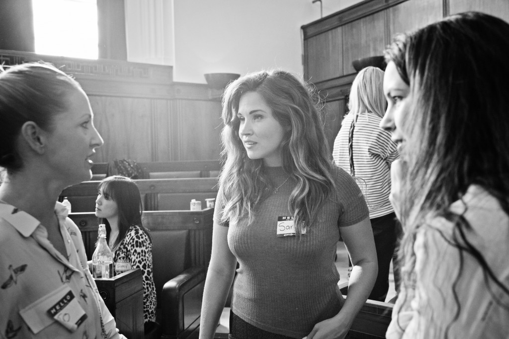 Mothers Meeting Business Club, featuring Yvonne Fuchs (Branding Workshop), Juliet Sear, Pearl Lowe, Anna and Lydia (TIBA+MARL) and Jenny Scott.